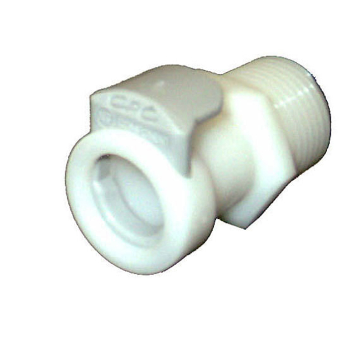 (image for) Colder Products CP457 Male Pipe Thread Socket 3/8 MPT w/Shut-off