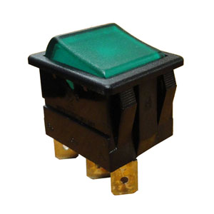 (image for) Wilbur Curtis WC-122 SWITCH, BREW (GREEN) 120V NEON