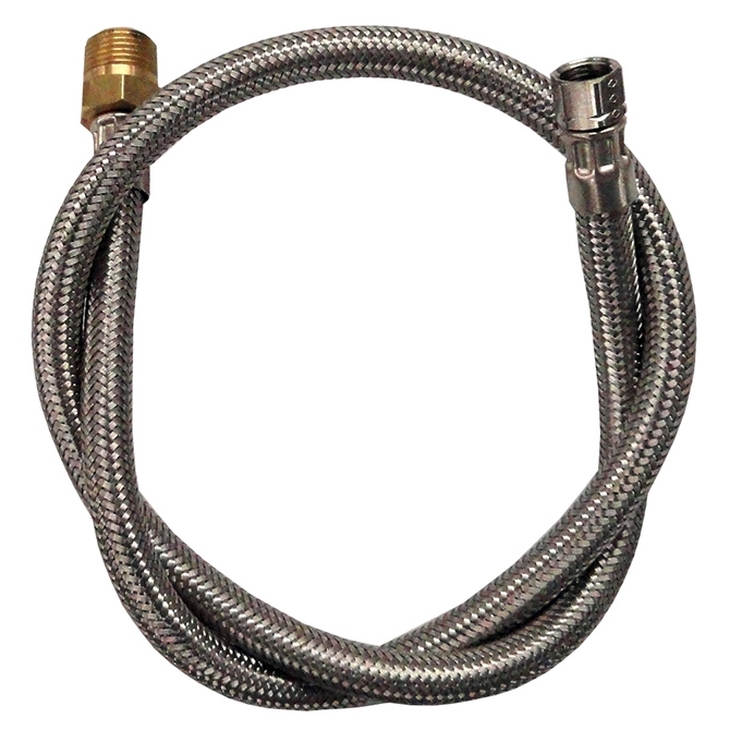 (image for) HHD SCC36-66 SS Braided Connection Line 3' 3/8" Compression