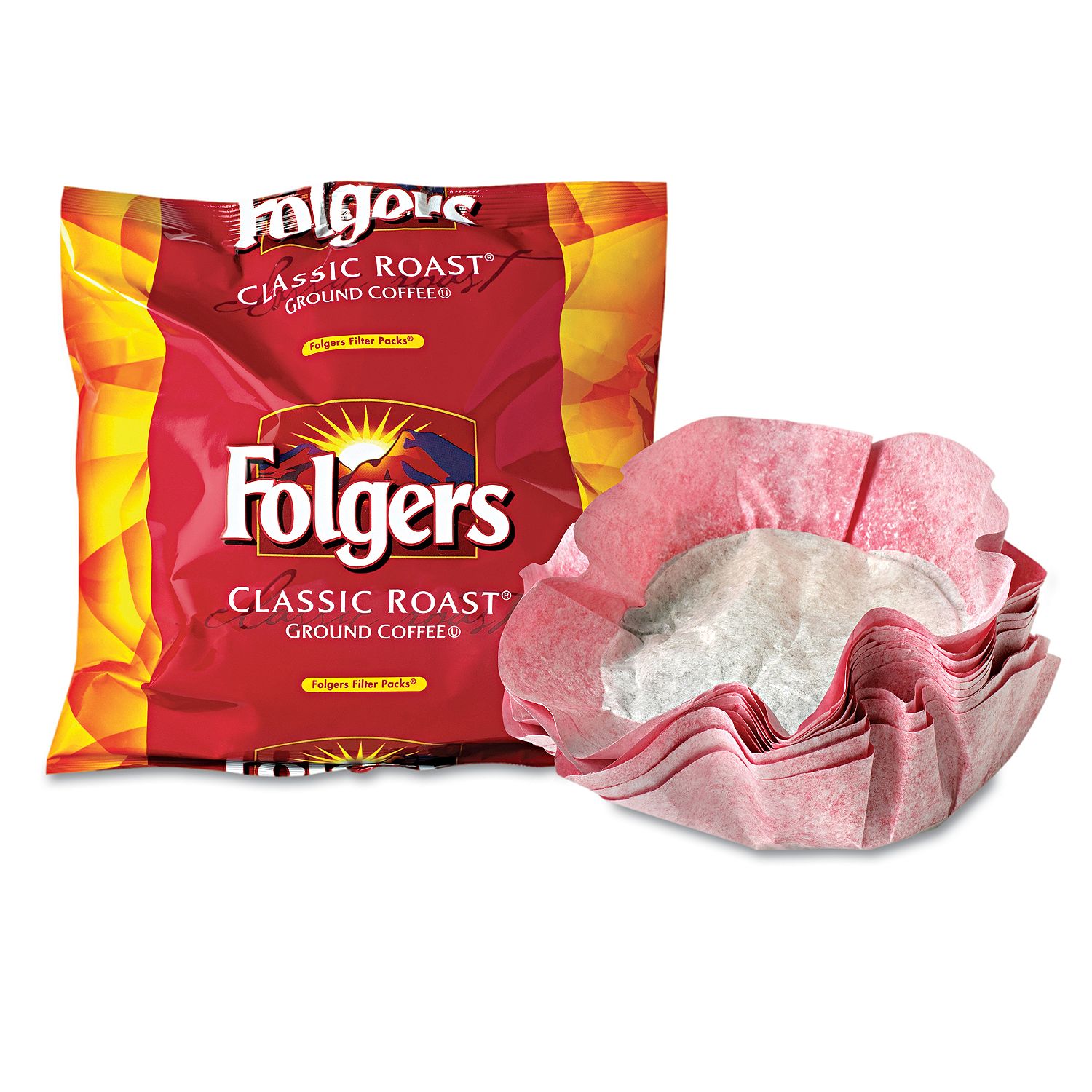 (image for) Folgers Classic Roast Ground Coffee, Filter Packs (0.9 oz., 40)