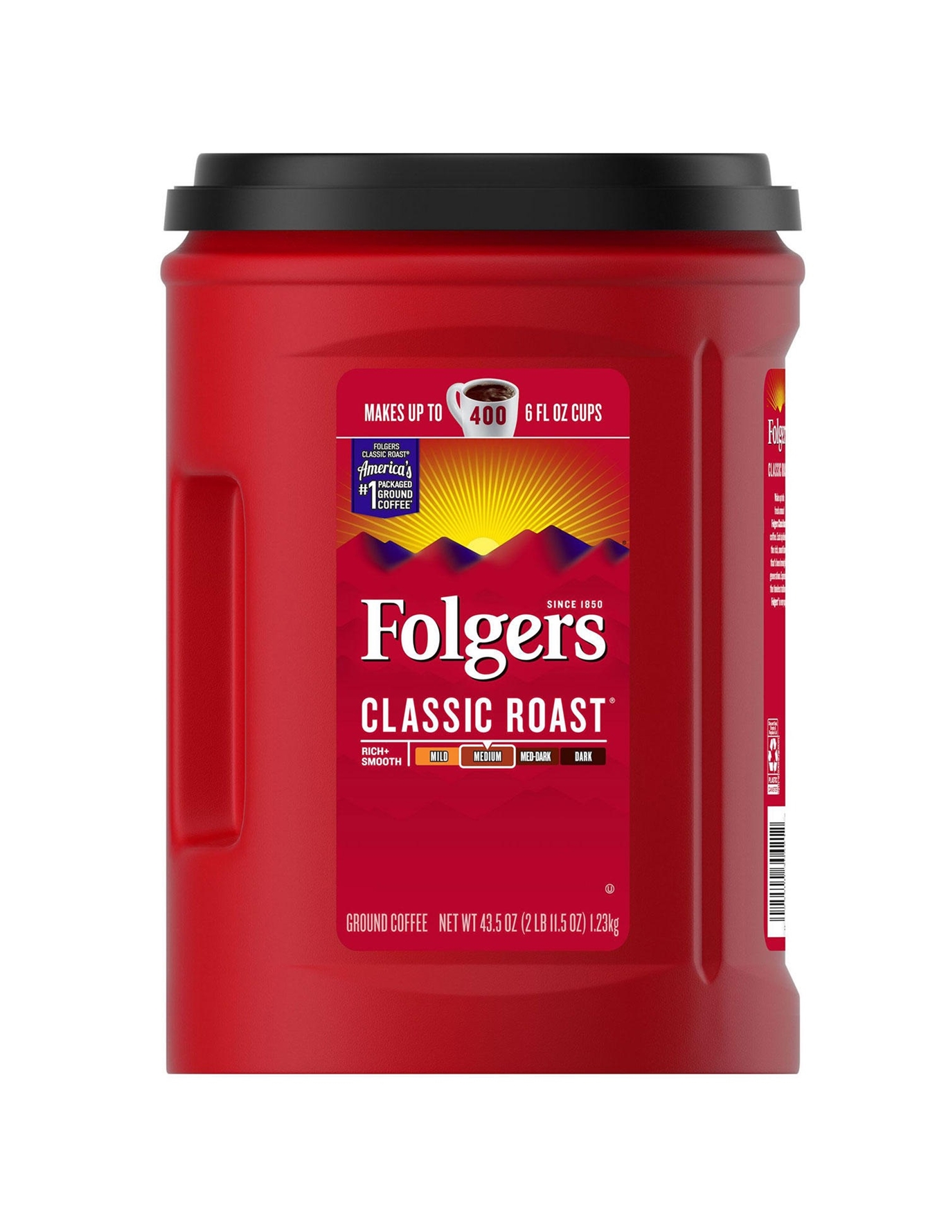 (image for) Folgers Classic Roast Ground Coffee (43.5 oz.)