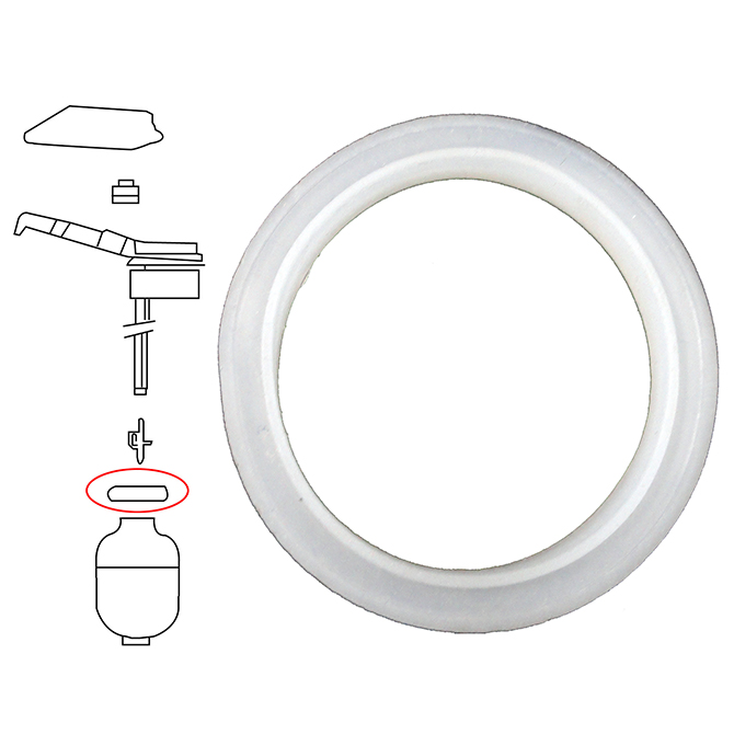 (image for) HHD APK7011 Replacement Glass Liner Rubber Gasket