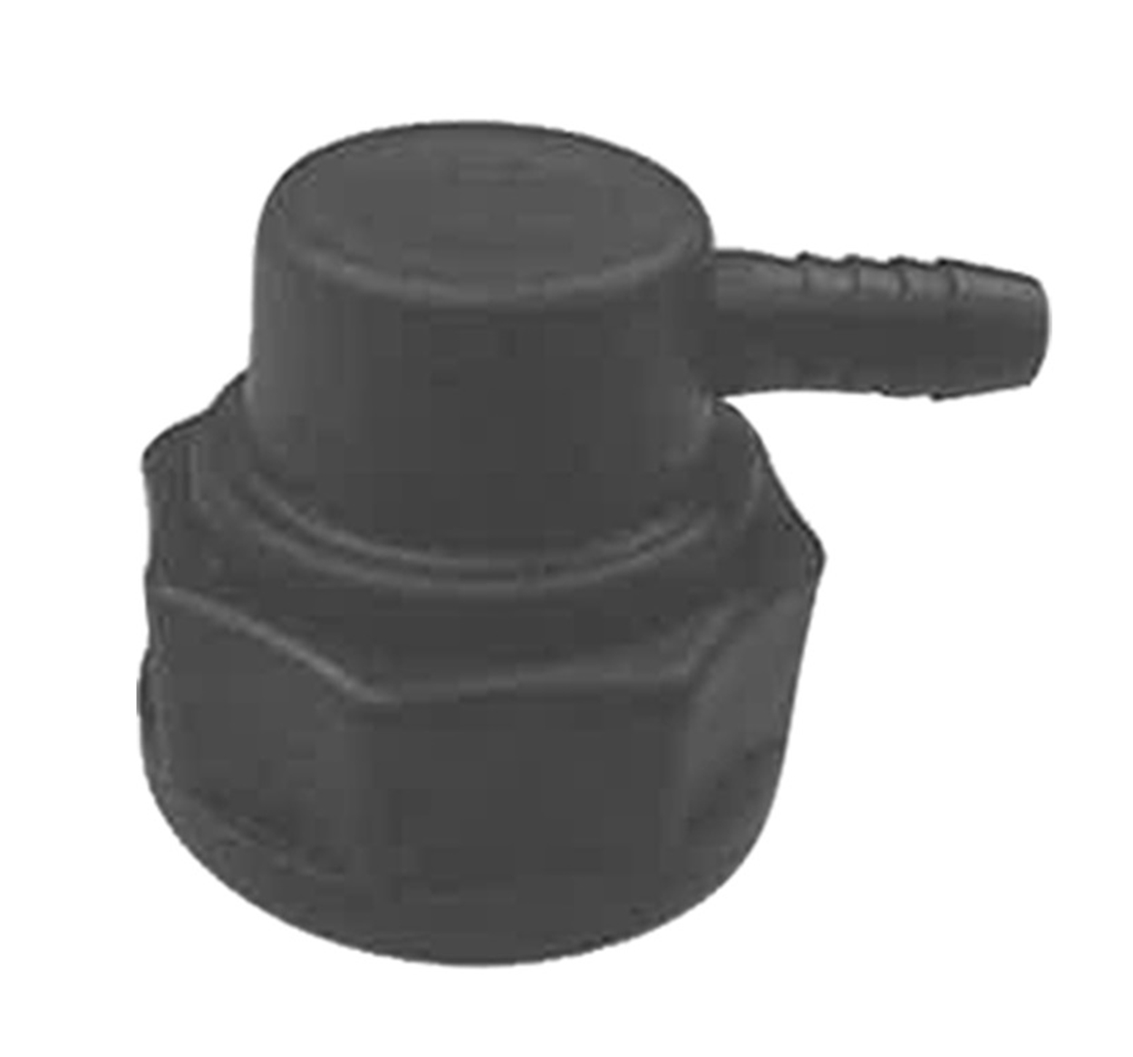 (image for) HHD BCB Black Bag-in-Box Connector for use with Bev Clean and other Beverage System Cleaners 3/8 Barb
