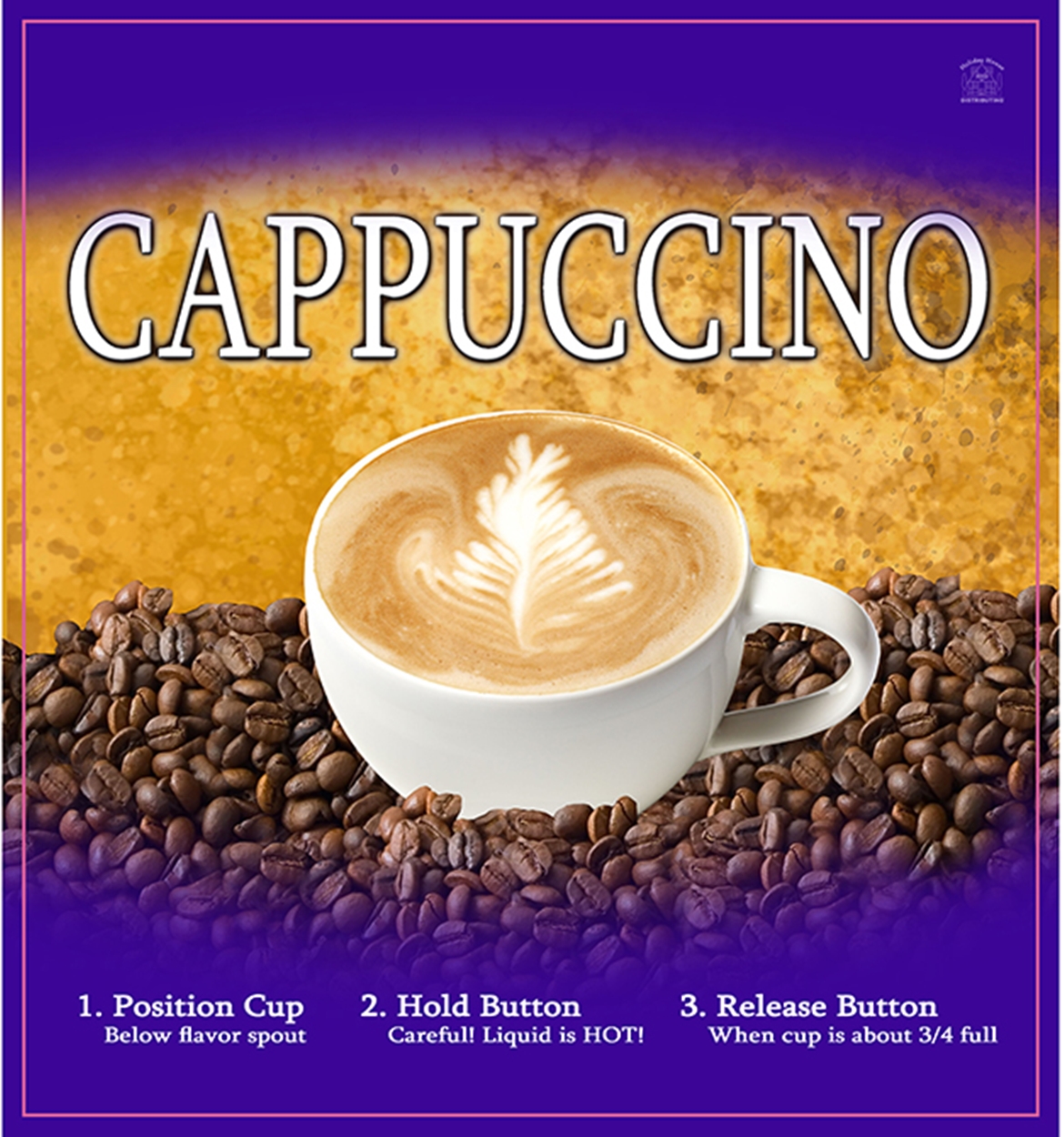 (image for) HHD CAPP404 Backlit Cappuccino Sign 12.75 W x 13.75 H