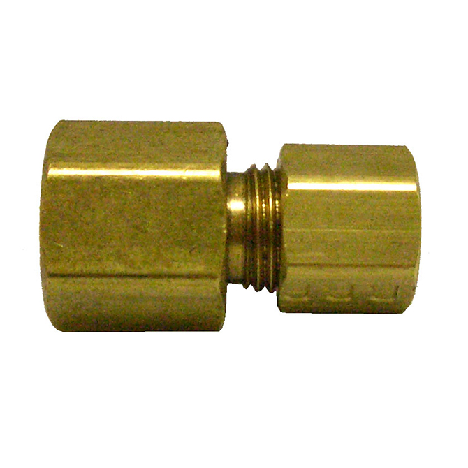 (image for) HHD FCC68 Female Connector 3/8 Tube x 1/2 FPT