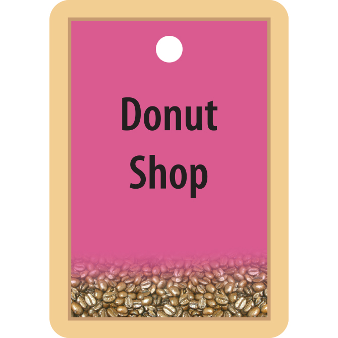 (image for) HHD FT468DS Flavor Tag Donut Shop