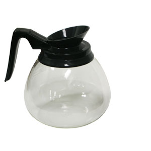 (image for) HHD GDBK 64 Oz. 12 Cup Glass Decanter Black Handle (Set of 3)
