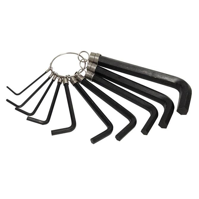 (image for) HHD HKW10M 10 Piece Hex Key Metric