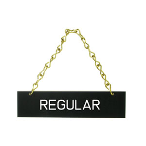 (image for) HHD HSRE Hanging Regular Sign Laminated w/Chain