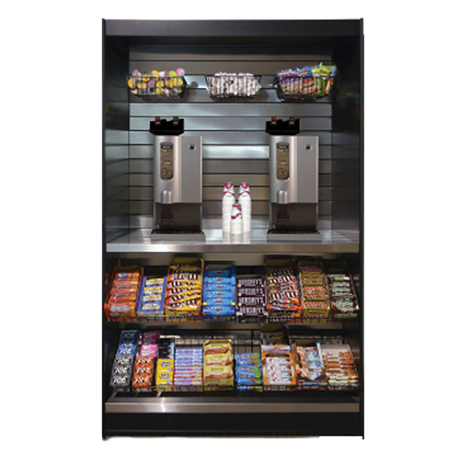 (image for) All State MMS492-KS Micro Market Stand - Stainless Steel Slats
