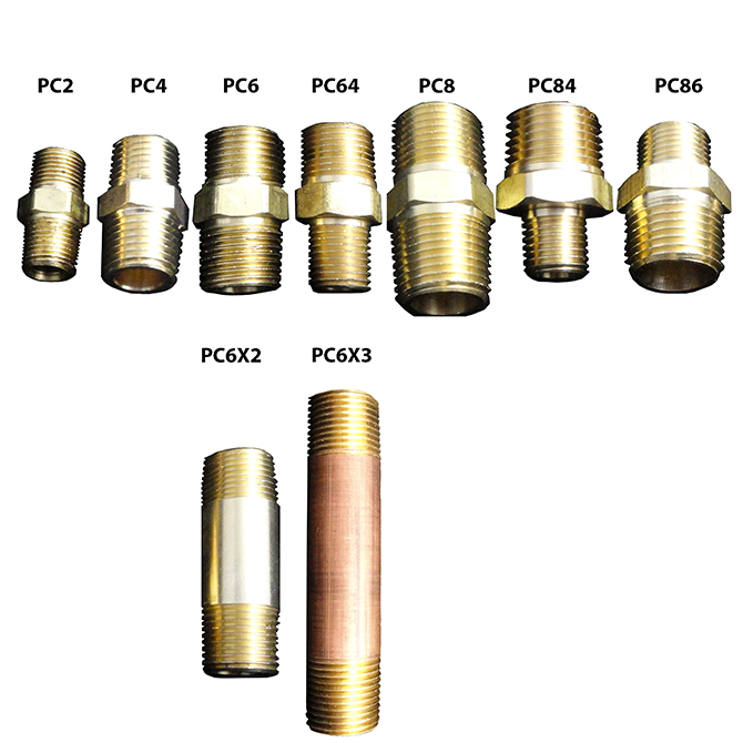 (image for) HHD PC64 Pipe Connector 3/8 MPT X 1/4 MPT