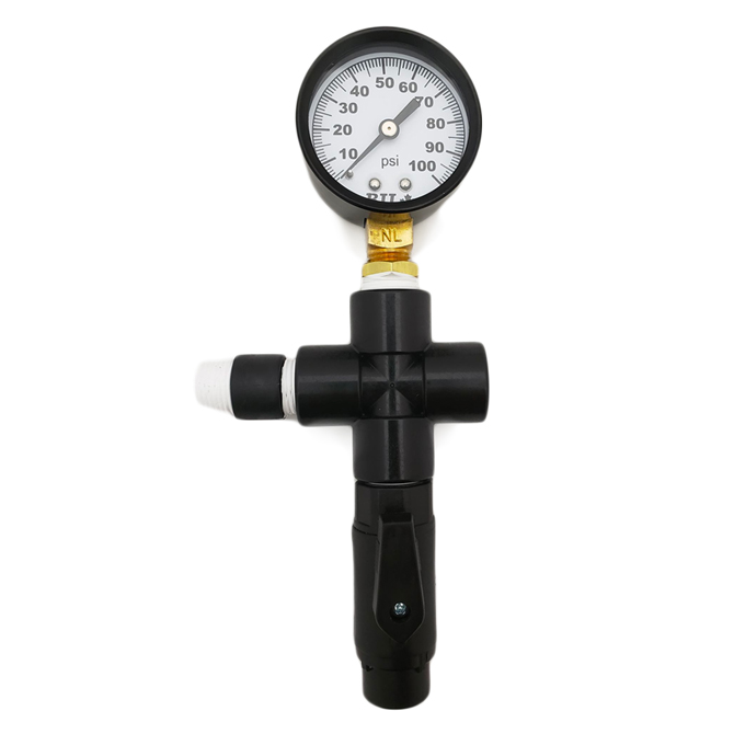 (image for) HHD PGBLD4 Pressure Gauge with 1/4 QC Bleeder