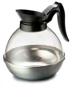 (image for) HHD PSD Plastic/Stainless Steel 64 oz. Coffee Carafe (black)