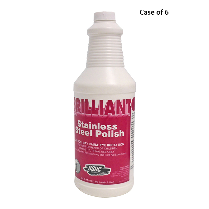 (image for) HHD SPC SSDC Brilliant Stainless Polish Cleaner 6 x 1 Quart