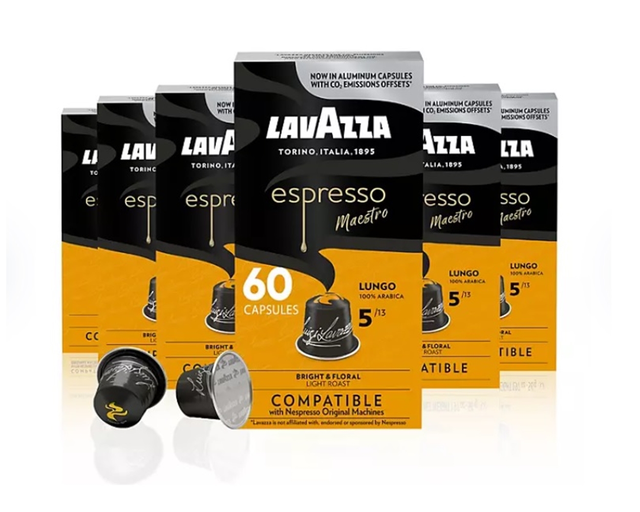(image for) Lavazza Espresso Maestro Lungo Light Roast Pods (60 ct.)