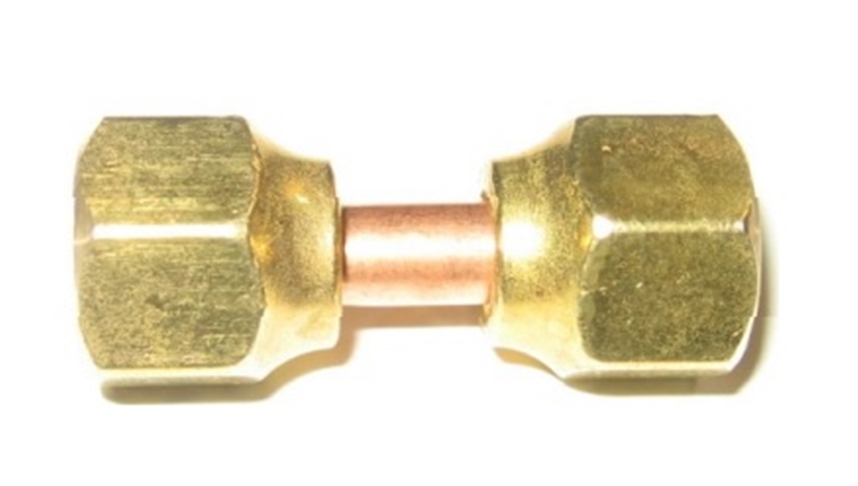 (image for) Newco 100161 Short Nut Swivel 1/4 Flare x .030 x .88