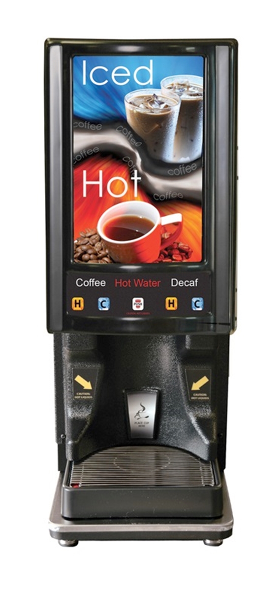 (image for) Newco 120520 LCD-2 2 Selection Hot and Ambient Liquid Coffee
