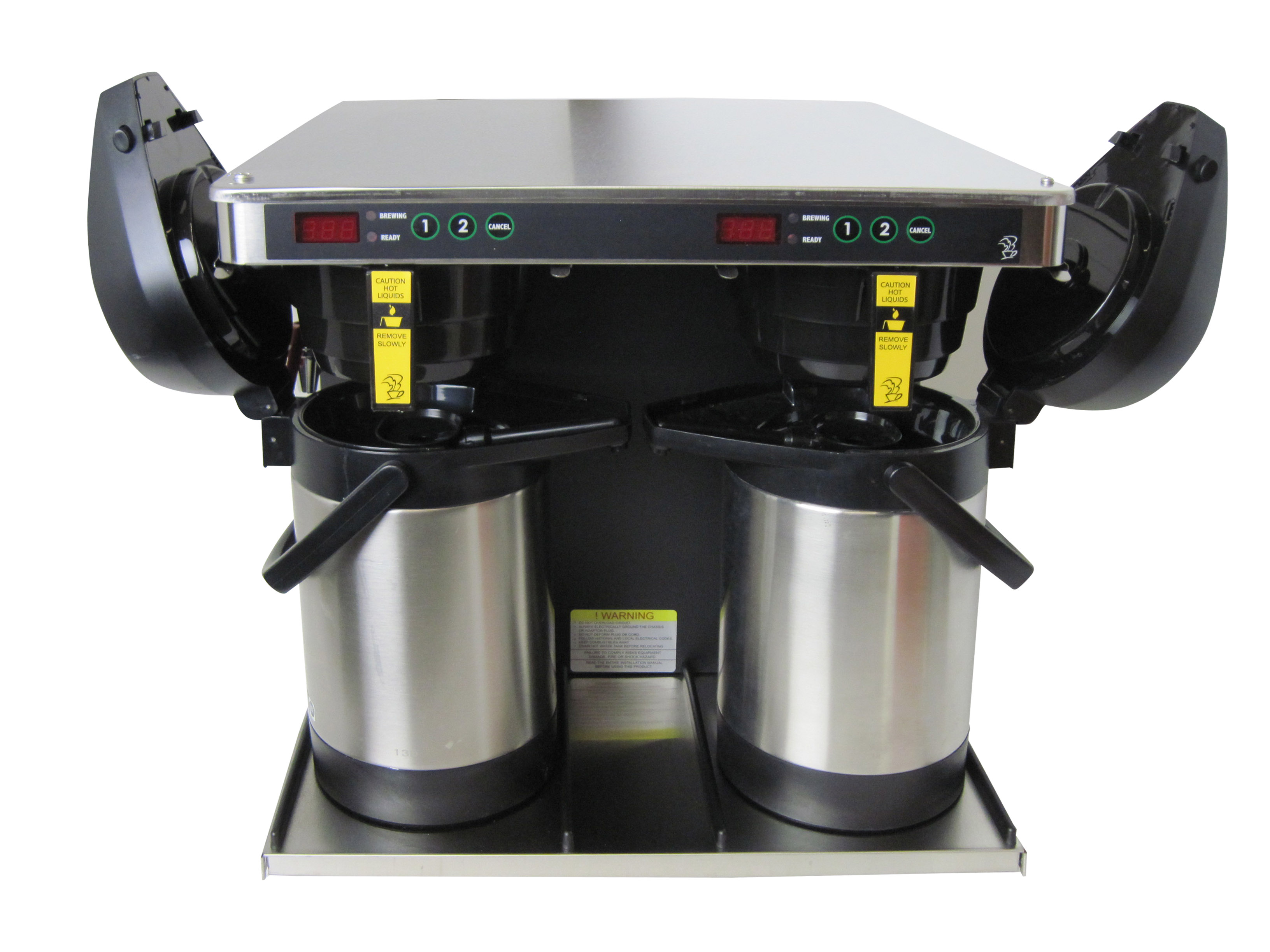 (image for) Newco 121767 20:1 Dual AP Coffee/Tea Brewer w/Faucet SS Cabinet