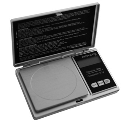 (image for) Newco 500493 Digital Scale Weighs up to 17.4 ounces or 500 grams