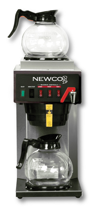 (image for) Newco FC-3S 1LWR 2UPR Warmer Automatic Brewer w/Faucet