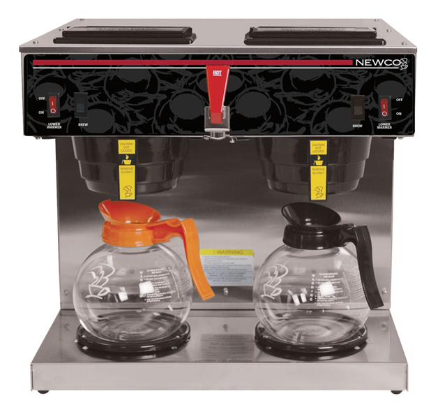 (image for) Newco NKD2AF Dual Auto 2 Warmer Coffee Brewer with Faucet