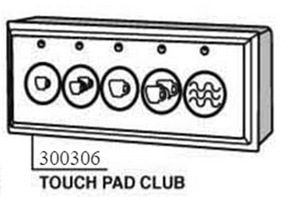 (image for) Nuova Ricambi SRL 300306 TOUCH PAD CLUB 5 KEYPAD