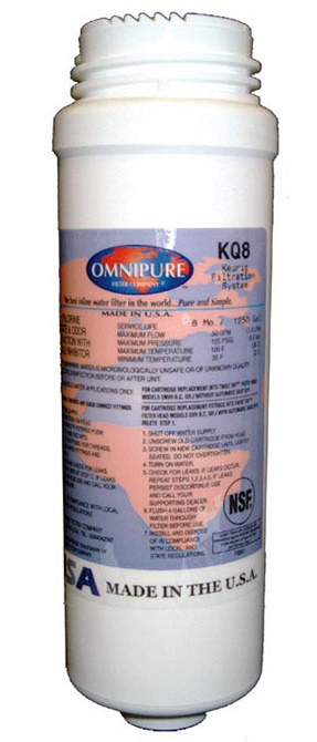 (image for) Omnipure KQ8 Keurig Water Filter 10 Micron GAC 8"L