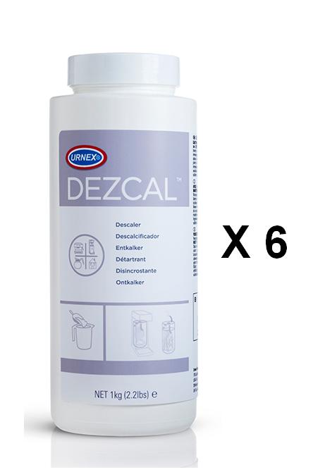 (image for) Urnex DEZ22 Dezcal Activated Scale Remover Powder 6/2.2 Lb Jars