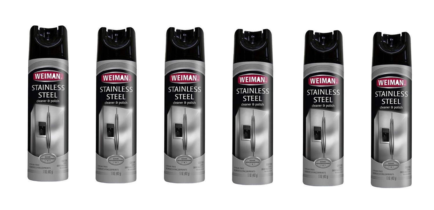 (image for) Weiman WG49 Stainless Steel Cleaner and Polish 17 oz. Aerosol 6