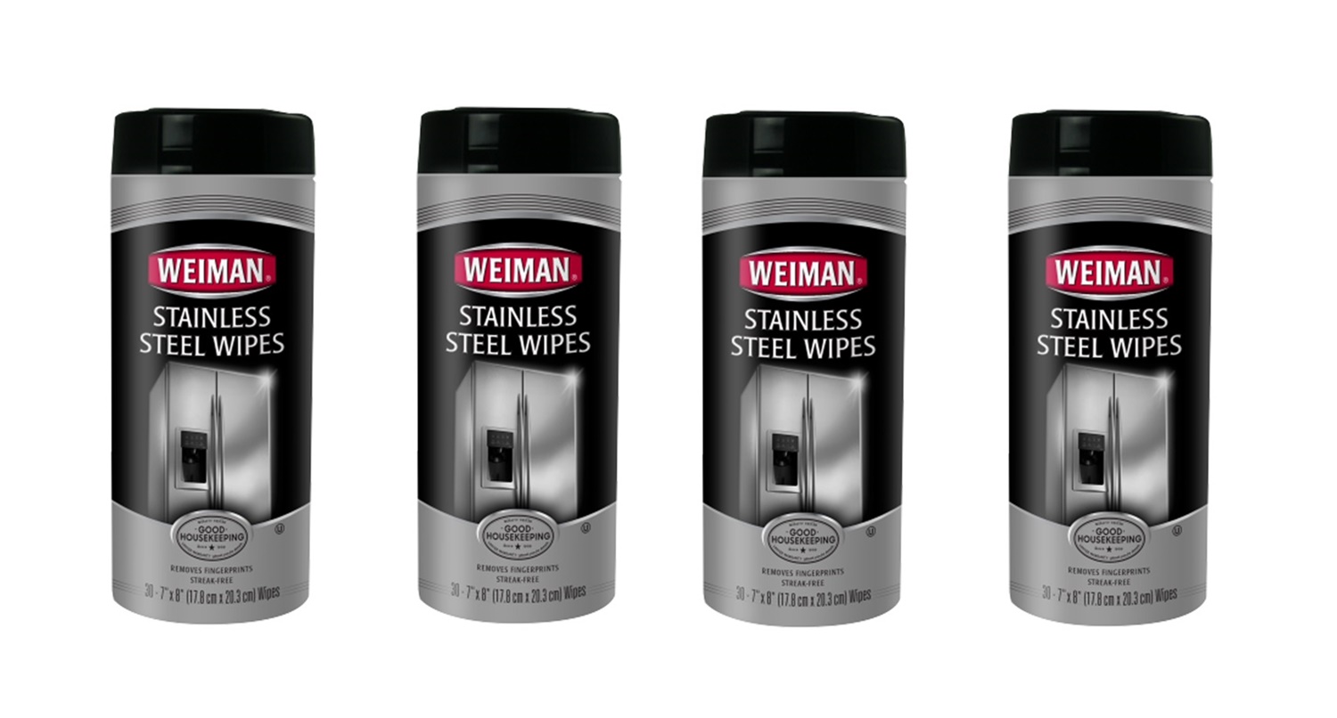 (image for) Weiman WG92 Stainless Steel Wipes 4 Pack
