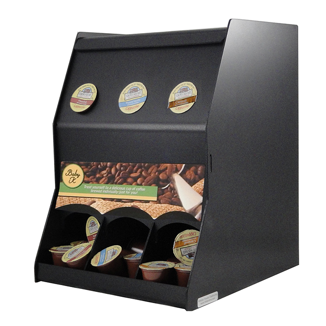 (image for) HHD KDR3 3 Section K-Cup Coffee Pod Rack Dispenser Organizer