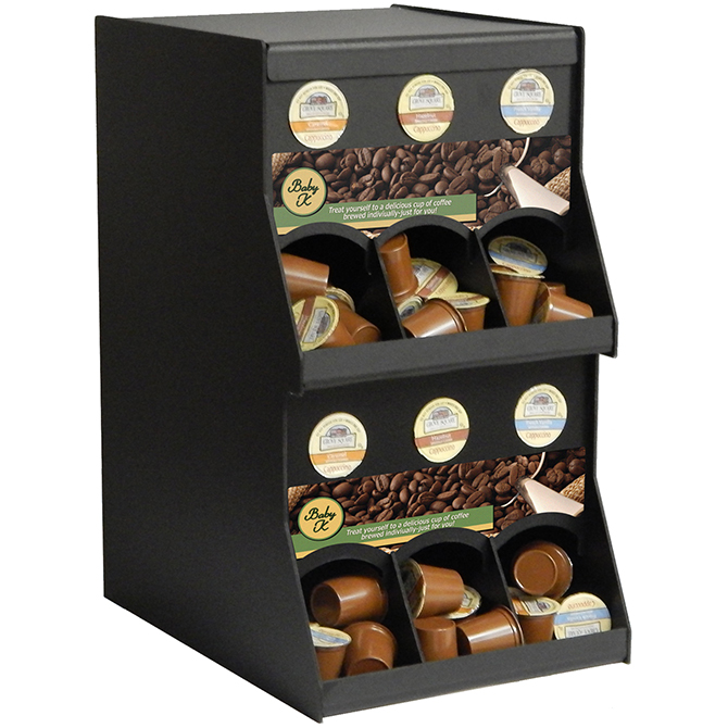 (image for) HHD KDR6 6 Section K-Cup Coffee Pod Rack Dispenser Organizer
