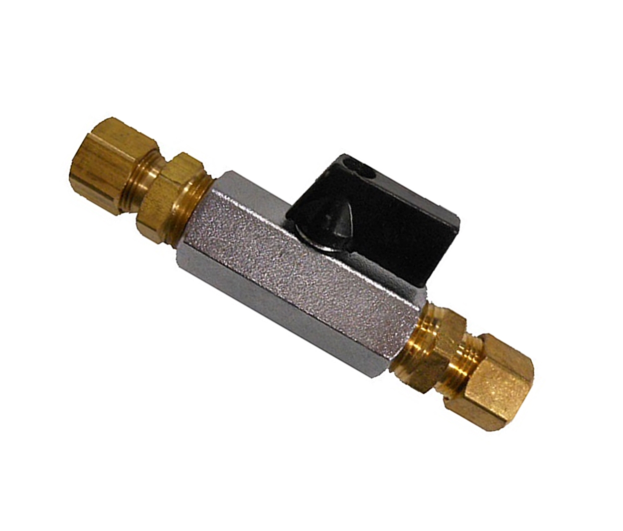 (image for) HHD MBV6C Mini Ball Valve 3/8 x 3/8 Compression Fittings