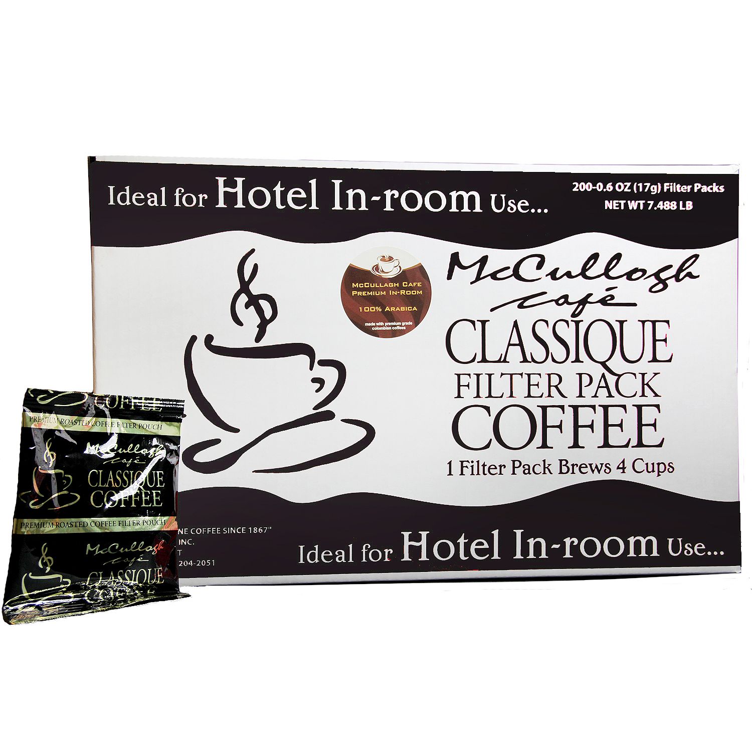 (image for) McCullagh CafeClassique Premium Blend Coffee (200 ct.)
