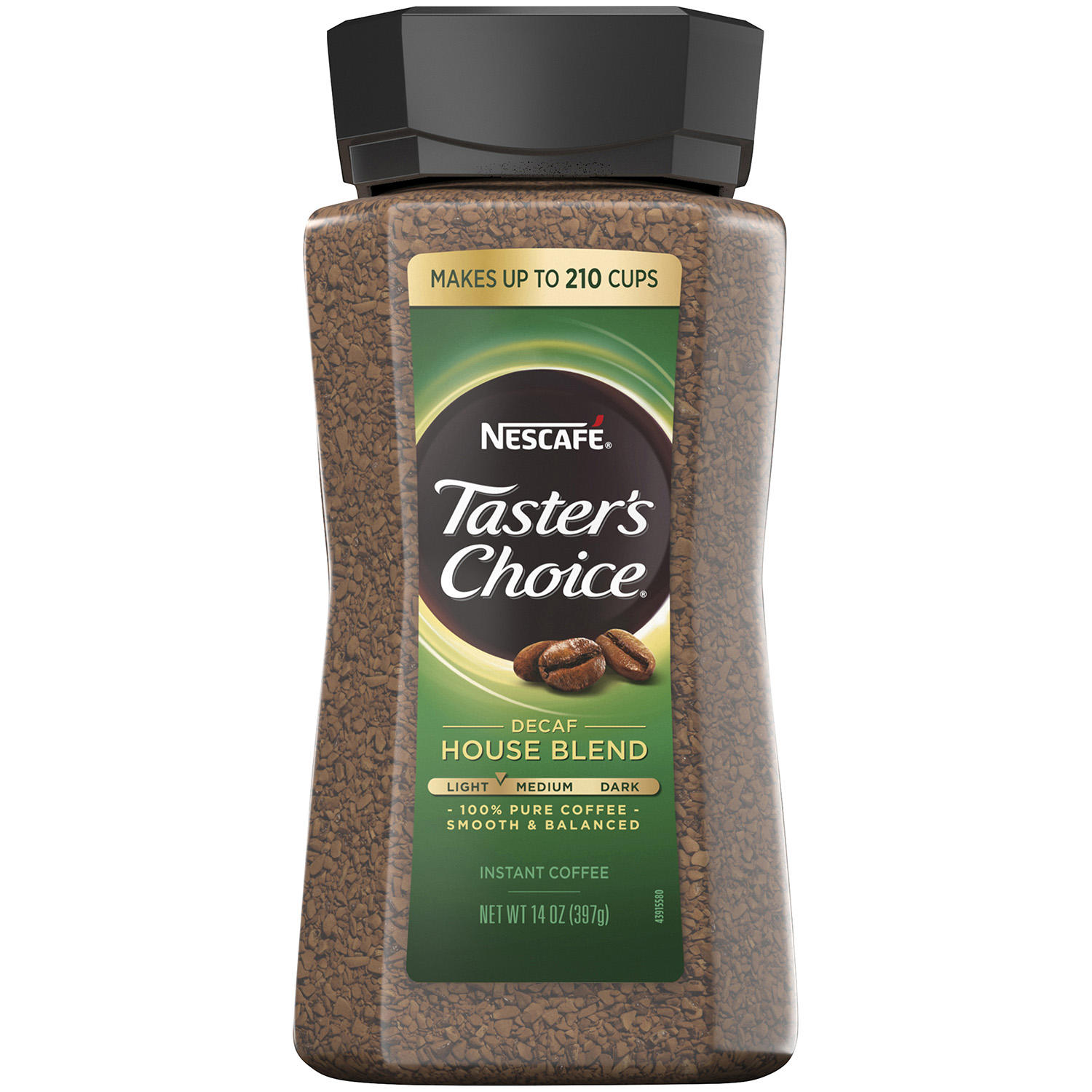 (image for) NESCAFE Taster's Choice Decaf House Blend Instant Coffee (14 oz)