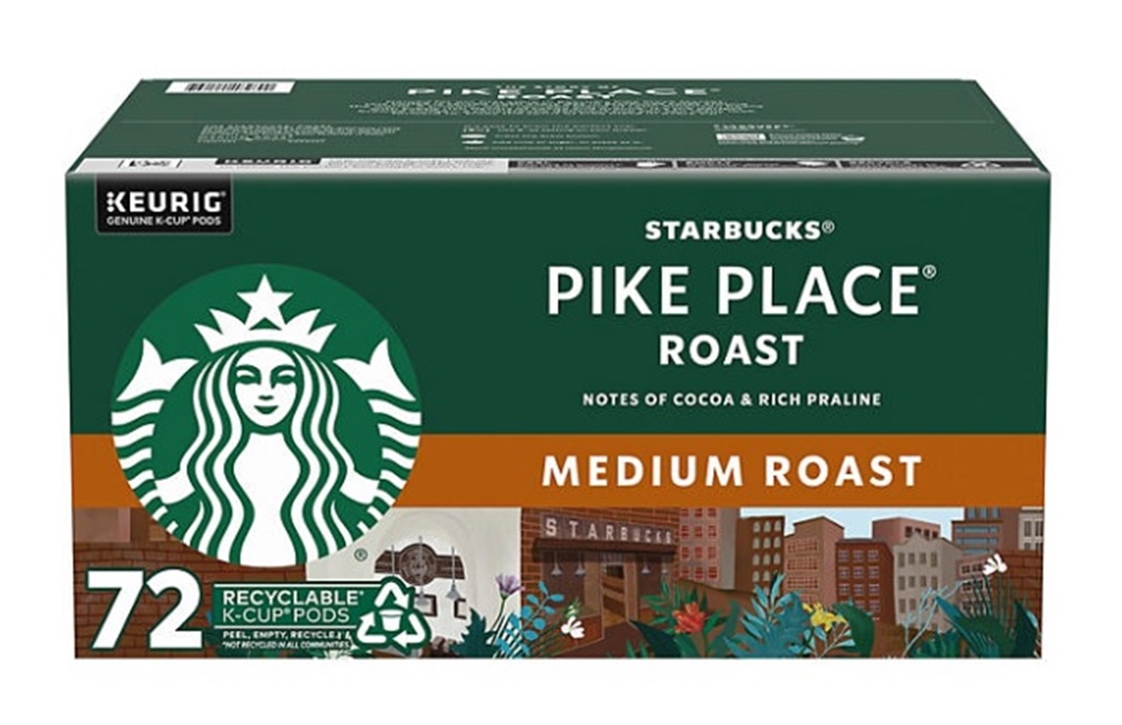 (image for) Starbucks Pike Place K-Cups Medium Roast (72 ct.)